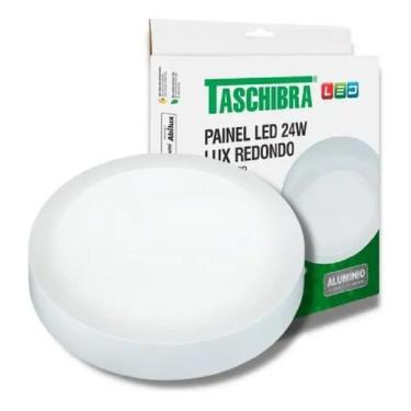Imagem de Painel led 24w lux redondo sobrepor 6500k - TASCHIBRA
