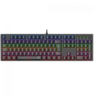 Imagem de Teclado Mecânico Gamer T-Dagger Rebel, Rainbow, Switch Brown, Full Size, ABNT2, Preto