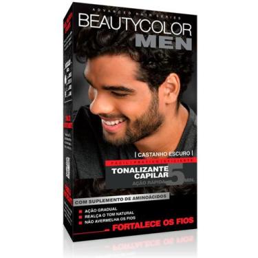 Imagem de Tonalizante Gel Masculino Kit Completo Sem Amonia Beautycolor Men Cabe