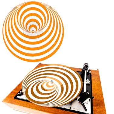 Imagem de Briwooody Tapete para toca-discos de acrílico para toca-discos vintage de vinil de 30,5 cm, tapete acrílico para toca-discos LP de vinil, capa antiestática, melhora o som dos acessórios para