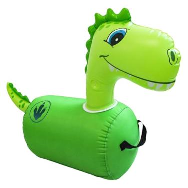 Imagem de KiBcsLic Brinquedo infantil de dinossauro inflável, brinquedo de salto para crianças, durável, presente para meninos e meninas, leve, para playground, área