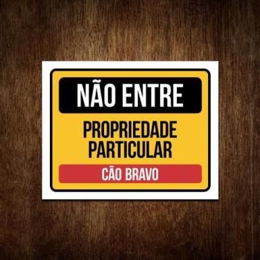 Imagem de Placa Ps 2Mm Atenção Não Entre Propriedade Particular - Sinalizo