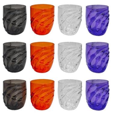 Imagem de 12 Pcs Halloween Skeleton Hand Cups 16oz Halloween Plastic Wine Cups Spooky Skeleton Hand for Wine, Juice, Bar Table Decorations Party Favors