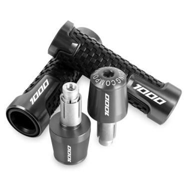 Imagem de GRJQRKHZ Punhos de guidão de motocicleta para K&awasaki Z1000 2017-2022 Extremidades do punho do guidão da motocicleta Acessórios de liga de alumínio