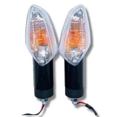Imagem de GRJQRKHZ Luz de seta de motocicleta para H&onda CB300F 2015-2020 Luz de seta traseira para motocicleta Lâmpada indicadora de freio traseiro acessórios de motocicleta