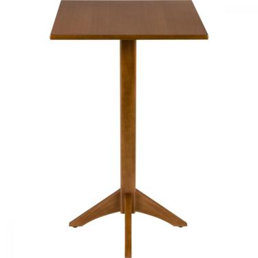 Imagem de Mesa De Madeira Tramontina London Bistrô Quadrada Em Tauarí Amêndoa 60 Cm