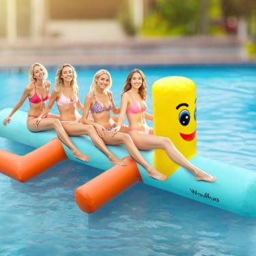 Imagem de Piscina gigante inflável Flutua Wauffua para adultos