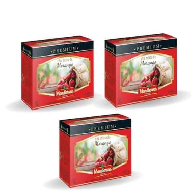 Imagem de Kit Cha Mandiervas Premium 28G Morango 60 Saches