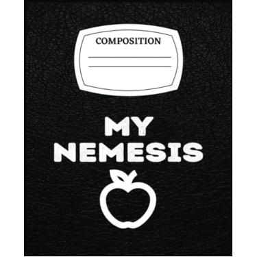 Imagem de My Nemesis An Apple A Day Keeps The Doctor Away Funny Joke: Wide Ruled Paper Notebook Journal, Blank Wide Lined Workbook for Girls Boys Kids Teens Students