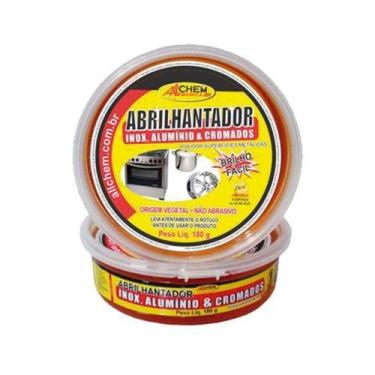 Imagem de Abrilhantador Inox E Alumínio 240g - Indicado Para Superfícies Cromada