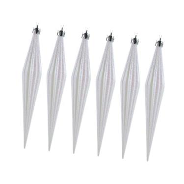 Imagem de shamjina 6 peças de decoração de enfeites de natal para festa de neve, aniversário, centro de mesa decorativo, festival, guirlanda para casa, enfeite pendurado, Style C