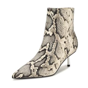 Imagem de Nine West Bota de cano curto feminina Hamesa, Cobra natural leve multi 110, 41