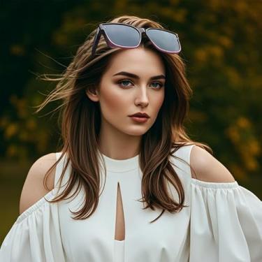 Imagem de Fit Over Óculos de sol feminino masculino grande quadrado polarizado óculos de sol leves SY60220, Armação roxa rosa | Lente preta, Oversized