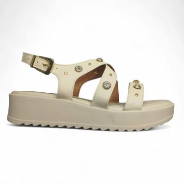 Imagem de Sandalia Feminina Anabela Vizzano Strass Casual 6492.330