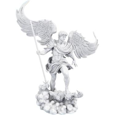 Imagem de Estátua Arcanjo Miguel - Versão 5 (Cor Mármore)