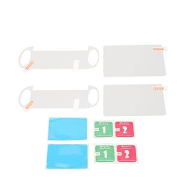 Imagem de Película protetora de tela para console de jogos, à prova de arranhões, vidro temperado HD PET HD com adesivos de papel de limpeza de tela seca úmida para 1000