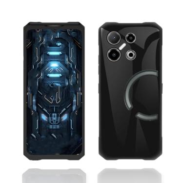 Imagem de FJIASTB Capa brilhante para Doogee Blade GT Pro Rugged Phone 2025, capa de TPU flexível resistente a arranhões à prova de choque, leve (preto)