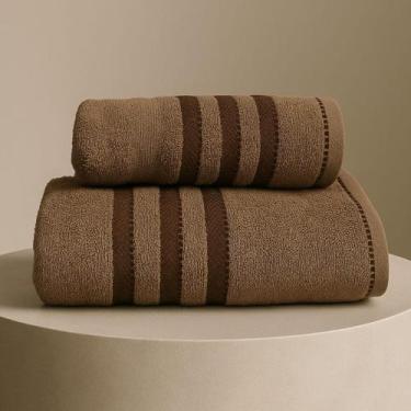 Imagem de Toalha de Banho e Rosto Alta Absorção 100% Algodão Jacquard , Grossa, 