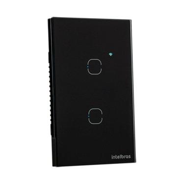 Imagem de Interruptor Smart Wi-Fi Touch 2 Preto Mis 1002 4850060