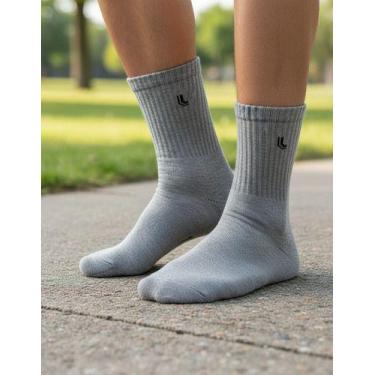 Imagem de Kit 3 Meias Lupo Unissex 41 ao 44 Cano Médio Conforto e Durabilidade, 