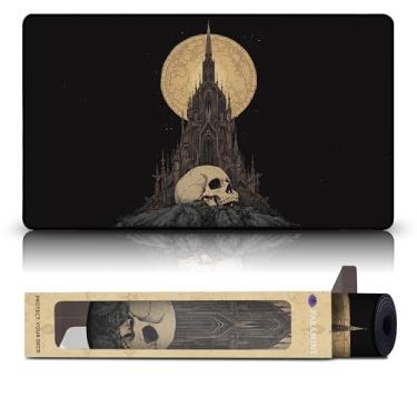 Imagem de Paramint White-Black Guild (Stitched) - MTG Playmat - Compatible with Magic The Gathering Playmat - Play MTG, YuGiOh, TCG - Original Play Mat Art Designs & Accessories