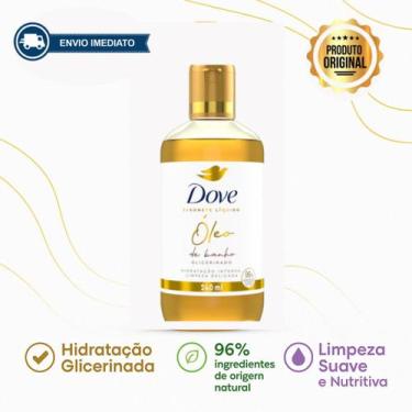 Imagem de Óleo de banho dove sabonete líquido com hidratação e maciez para a pel