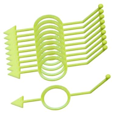 Imagem de harayaa Kit com 10 peças de acessórios para treinamento de bilhar e sinuca, incluindo marcadores de posição de bola para crianças e iniciantes. Aprimore suas, Amarelo
