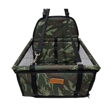 Imagem de Cadeirinha Assento Cadeira Pet de Carro para Cães Cachorro Gatos ATÉ 10KG -Transporte Passeio Viagem (Camuflado)