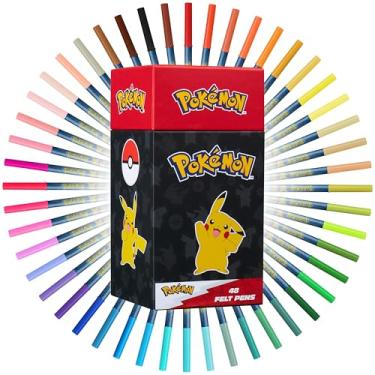 Imagem de Conjunto de 48 canetas para colorir Pokémon