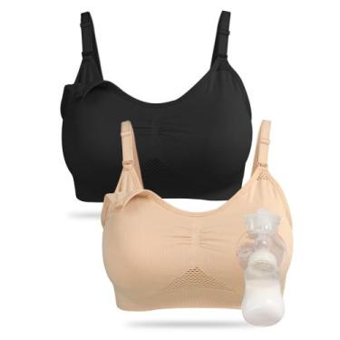Imagem de Sutiã Pumping Bra 4HOW Seamless Wireless Maternity Bralette XXL