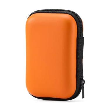 Imagem de Mala de armazenamento rígida, adequada para bolsas de acessórios eletrônicos, bolsas de armazenamento portáteis, pode armazenar cabos de alimentação, carregadores, fones de ouvido