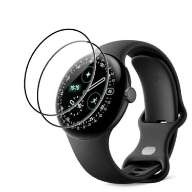 Imagem de NOUKAJU [Pacote com 2] Protetor de tela para Google Pixel Watch 4 (45 mm), protetor de SmartWatch, material PMMA, resistente a arranhões, protetor de tela para smartwatch Google Pixel Watch 4 de 45 mm