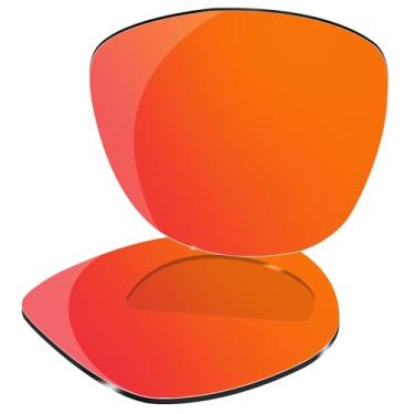 Imagem de Lentes polarizadas de substituição para óculos de sol Oakley Frogskins OO9013, com pano de lente de 2,0 mm, Vermelho, simple