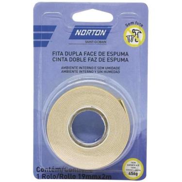 Imagem de Fita Dupla Face Espuma 19mm x 2m Norton Alta Fixação
