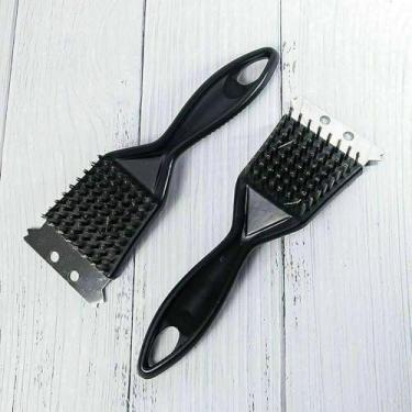 Imagem de 1 peça de ferramentas de churrasco de aço inoxidável, escovas de limpeza, acessórios de churrasco, escovas de limpeza adequadas para uso interno e externo