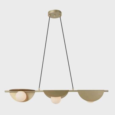 Imagem de Pendente Cacau de Metal e Vidro Bella Iluminação