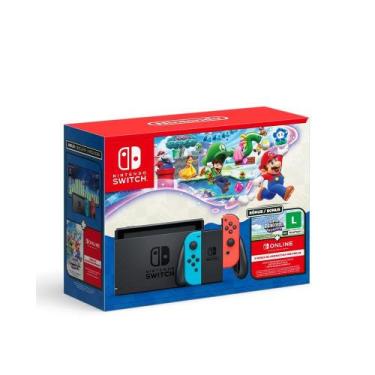 Imagem de Console Nintendo Switch + Super Mario Bros. Wonder + 3 Meses de Assina