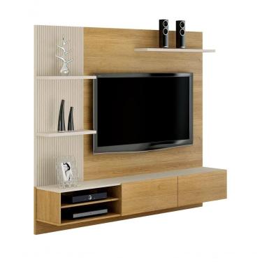 Imagem de Home Suspenso Montana 2 Portas 3 Prateleiras Valdemóveis Cinamomo/off White