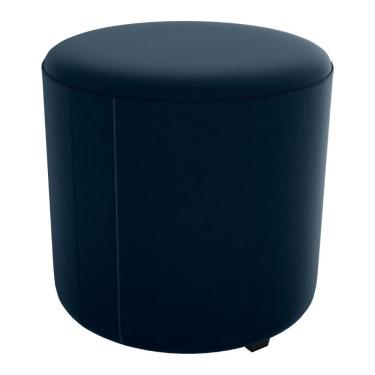 Imagem de Puff Redondo Copenhage Veludo Maserati Milani Store Azul