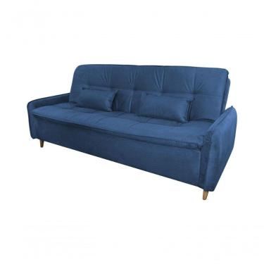 Imagem de Sofá Cama Casal Reclinável Donna - Azul Light