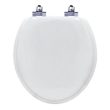 Imagem de Tampa De Vaso Almofadada Com Amortecedor Ravena Branco Para Vaso Deca