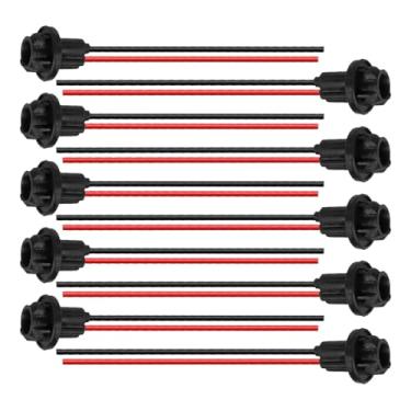 Imagem de UHANBUT Tomada de lâmpada T10 W5W 194 com trança de arame, adaptador de soquetes de chicote de fios universais, lâmpadas LED universais, acessórios de soquete de conector de luz traseira de carro para