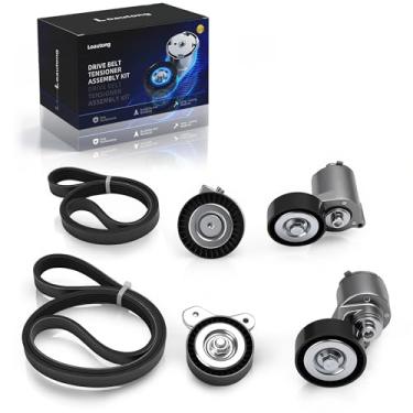 Imagem de Loautong Kit de polia tensora de correia de transmissão para Volkswagen Golf/Jetta/Rabbit, 2,5L, 2006-2014, 38314, 38315, 36105, 36106