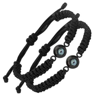 Imagem de Dayofun Presentes para casais para ele e ela – Presentes de Dia dos Namorados para homens e mulheres, namorado, namorada, 2 peças, pulseiras combinando, Natal, aniversário, casamento romântico