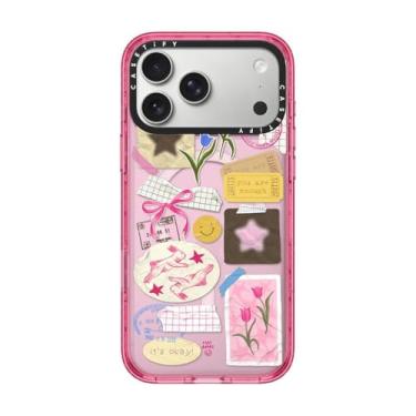 Imagem de CASETiFY Capa Impact para iPhone 17 Pro Max [fina/compatível com Magsafe/2,5 m. Proteção contra quedas de grau militar 4X] - Colagem You are Stars - Rosa