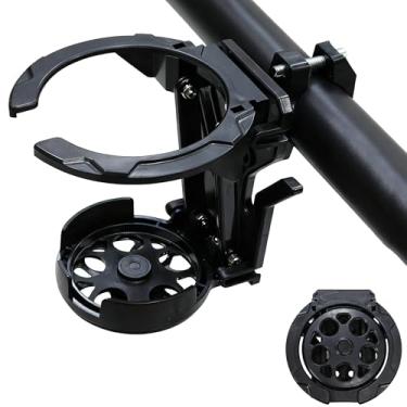 Imagem de GTYKMY Suporte de copo de motocicleta universal dobrável para motocicleta, bicicleta, ATV, UTV, scooter, cadeira de rodas, suporte ajustável para garrafa de água