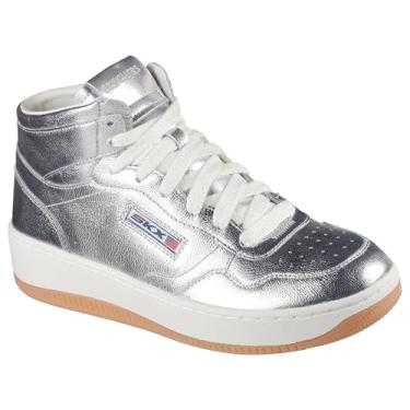Imagem de Skechers Tênis esportivo feminino Court 2.0-Shining Glory, Prata, 41