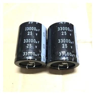 Imagem de 1 peça 33000uF 25V 33000MFD 25Volt 35 * 50 mm Capacitor eletrolítico de alumínio radial 33000mf25v 33000uf25v 25v33000mf 25v33000uf
