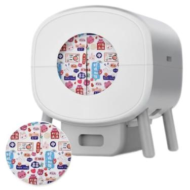 Imagem de Caixa de areia inteligente para gatos – cortina de controle de odor e rastreamento para caixas de areia automáticas para gatos – serve para aberturas redondas de 25 cm – fácil instalação, mantém a