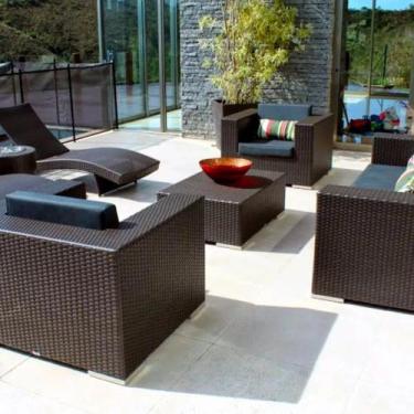 Imagem de Jogo De Sofa Em Fibra Para Área Externa Sem Espreguiçadeiras - Sarah M